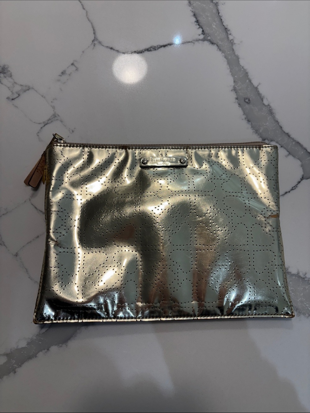 Kate Spade Metallic Zip Pouch